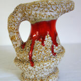 Vase fat lava Vallauris 60s