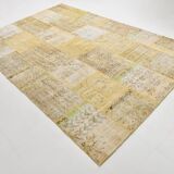 Yellow Mustard Large Vintage Rug, 204x306Cm