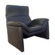 Hans kaufeld black leather armchair