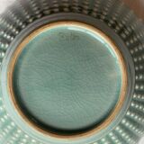 Superb Korean celadon flat soup tureen with its lid