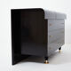 Commode laquée noire laiton signée Pierre Cardin 1980