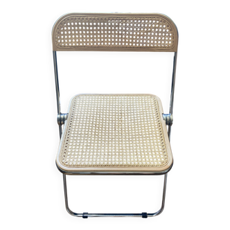 Chaise pliante Plia Cana Anonima Castelli assise cannée