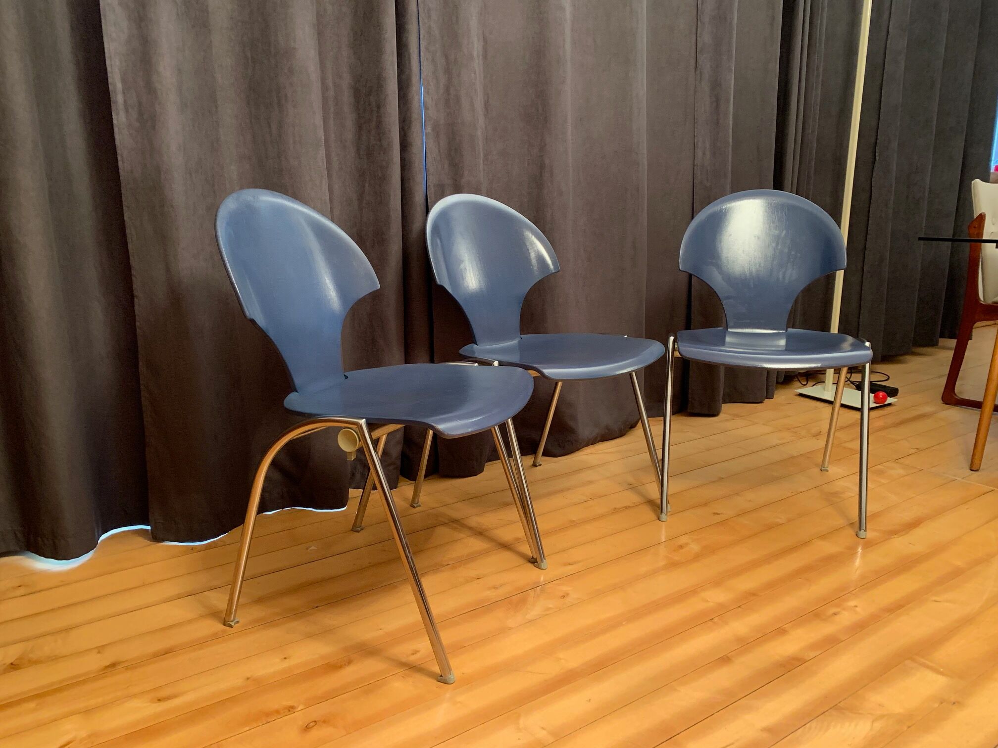 Set of three Kusch+Co chairs, Germany, 1980s