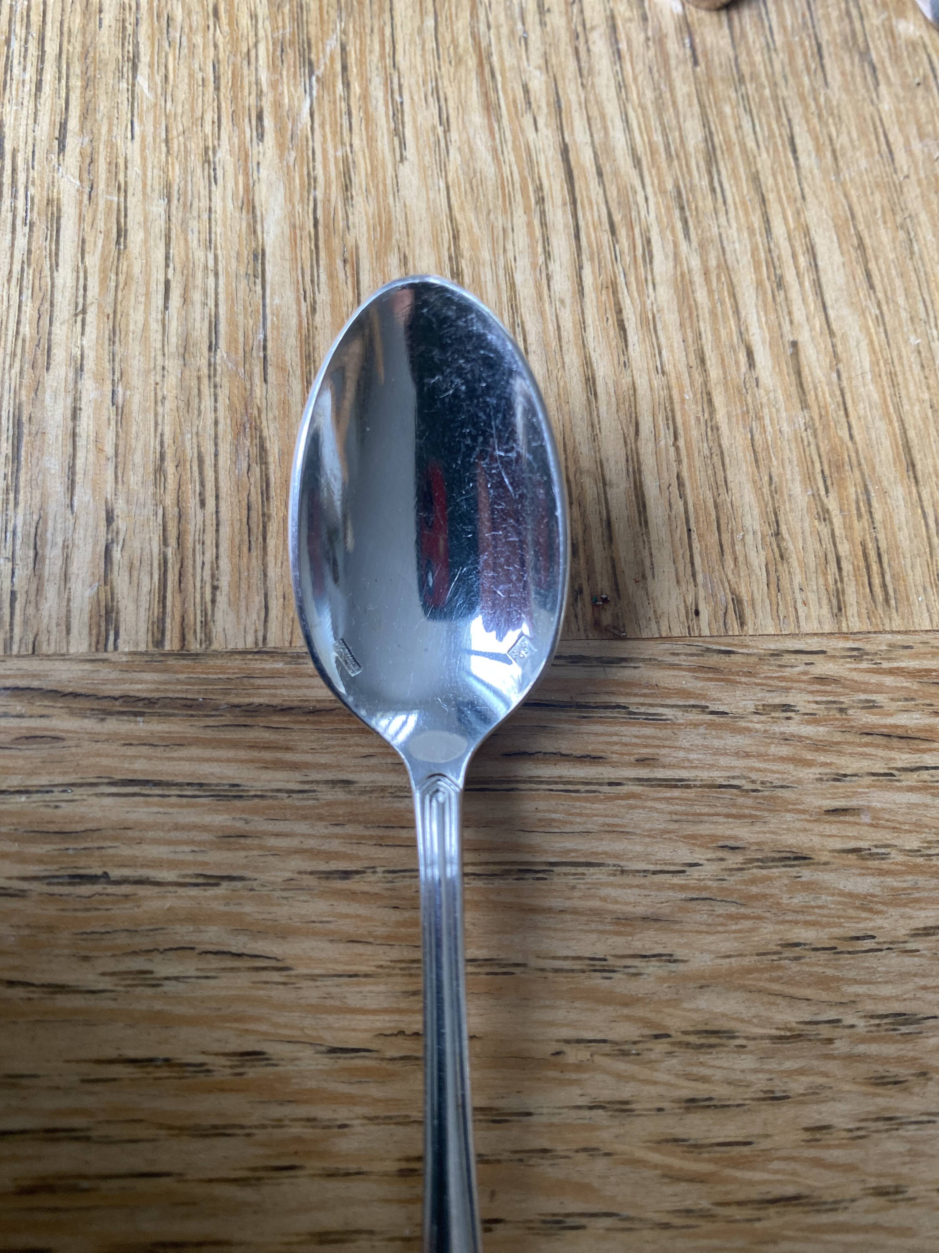 12 Ravinet d'Enfert silver-plated mocha spoons