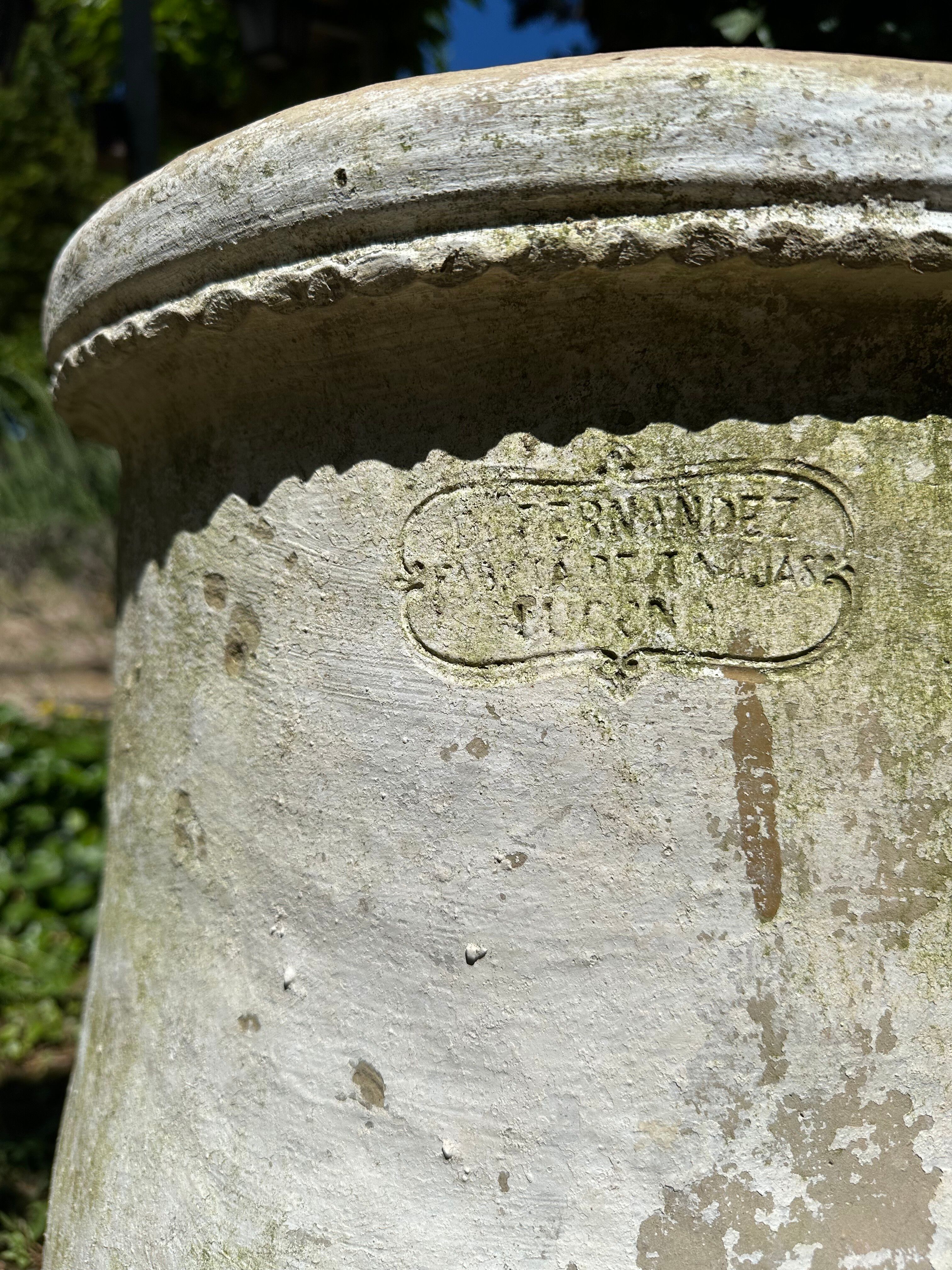 Jarre poterie en terre cuite ancienne 19ème