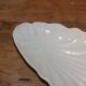 Paris white porcelain bowl, shell butter dish
