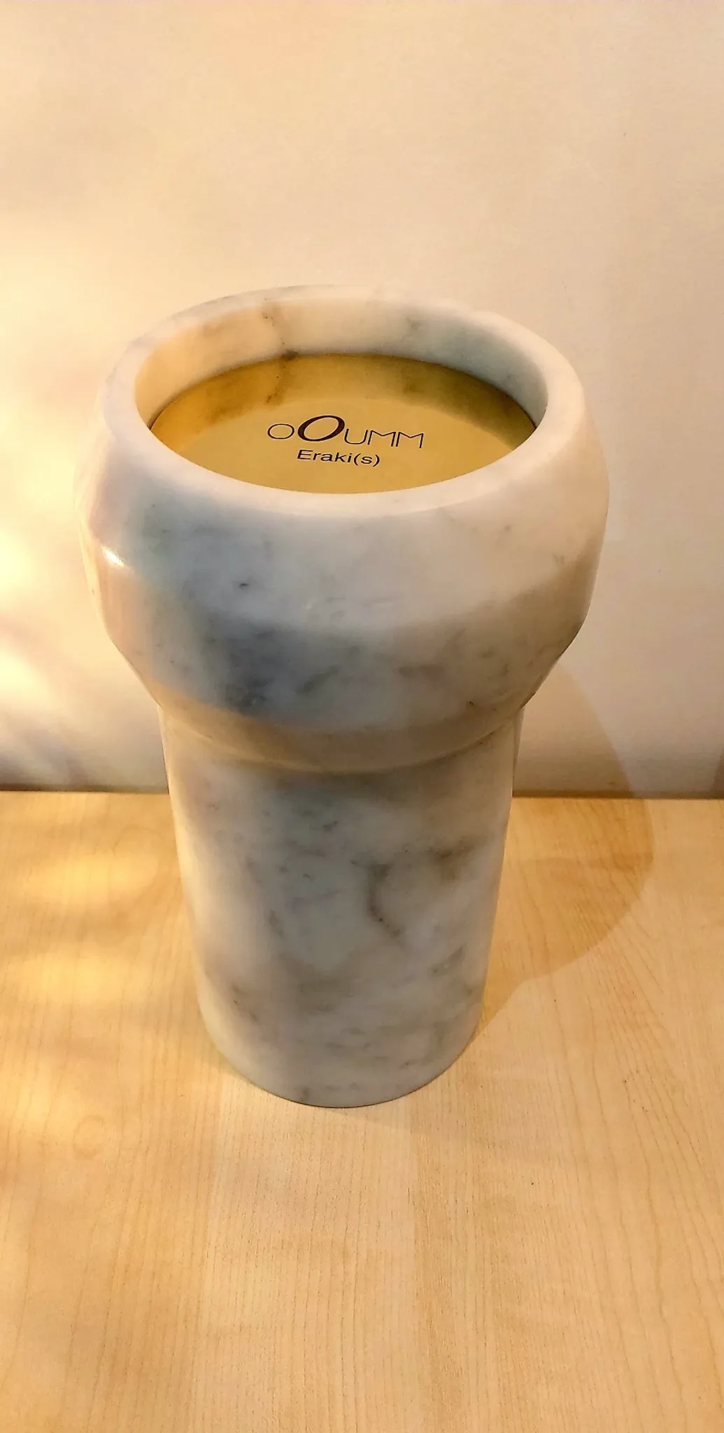 Octans marble candle holder from Ooumm