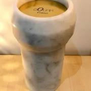 Octans marble candle holder from Ooumm