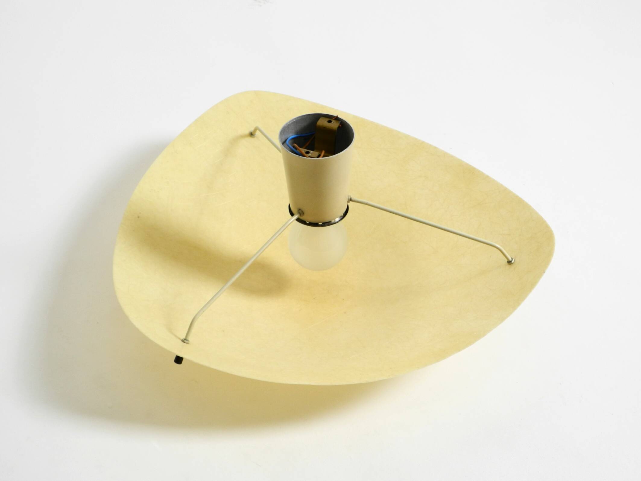 Beautiful, rare mid-century modern fiberglass ceiling lamp