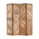 4-flapper patinated wooden screen