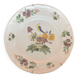 Strasbourg Earthenware Plate? Bird on a Basket