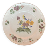 Strasbourg Earthenware Plate? Bird on a Basket