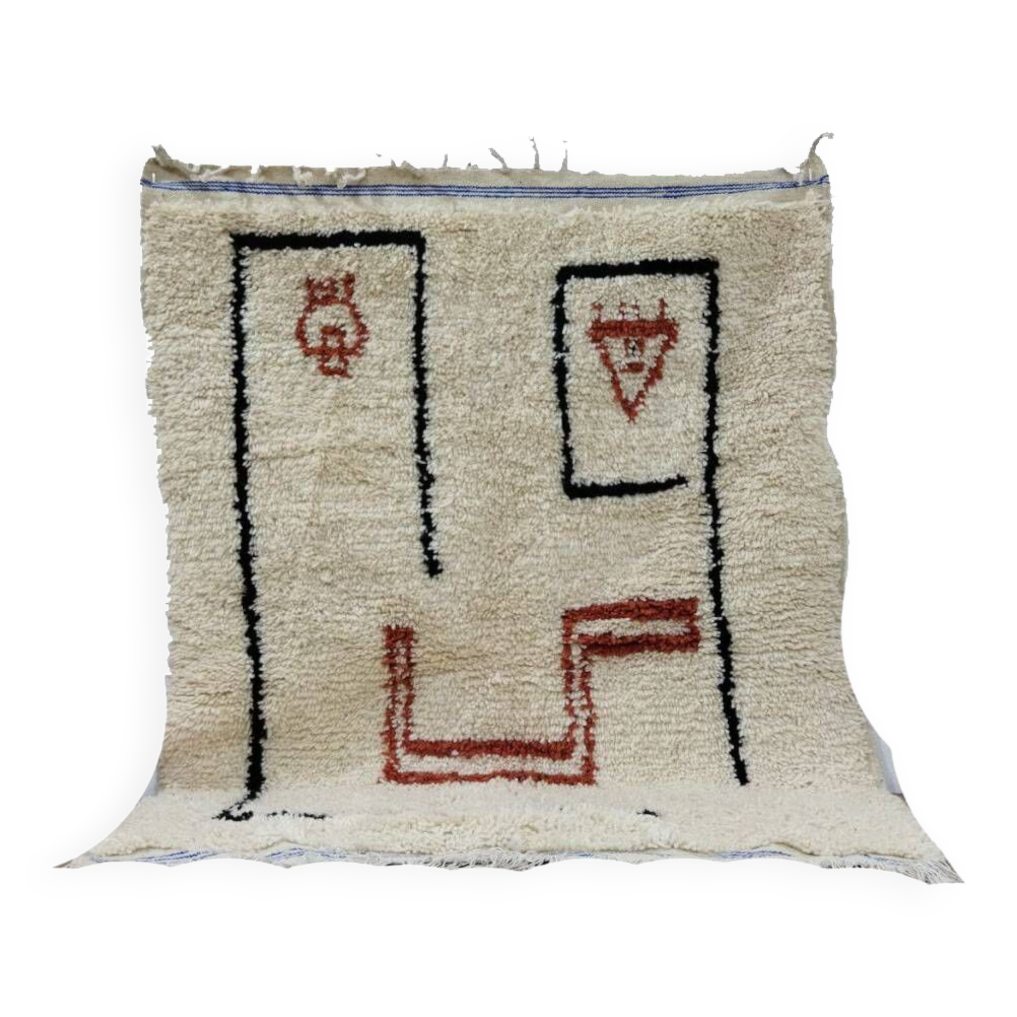 Tapis Berbère Marocain Artisanal 158 X 112 CM