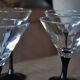 5 Verres à cocktail pied noir