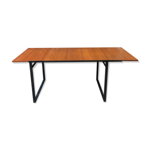 bureau vintage avec plateau bois coulissant