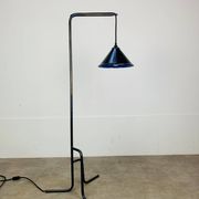 Tripod reading lamp, wrought iron, industrial style, handmade.