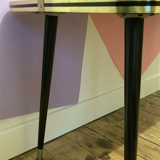 Scandinavian formica low table décor Japanese feet compass 60s-RETRO-VINTAGE