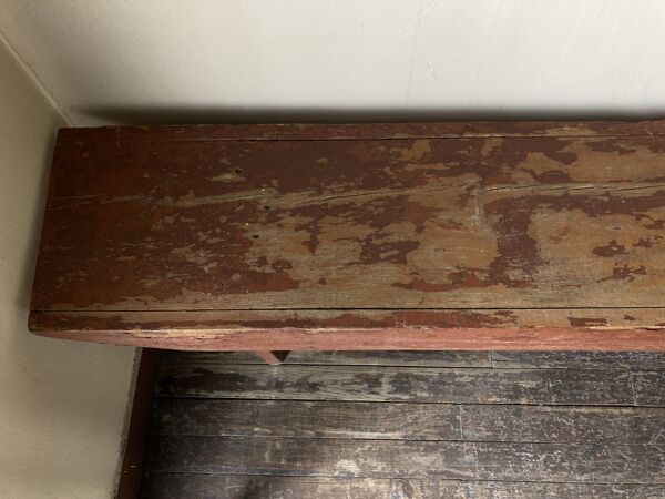 Banc de ferme Shaker mi 19e art populaire Hudson Valley USA