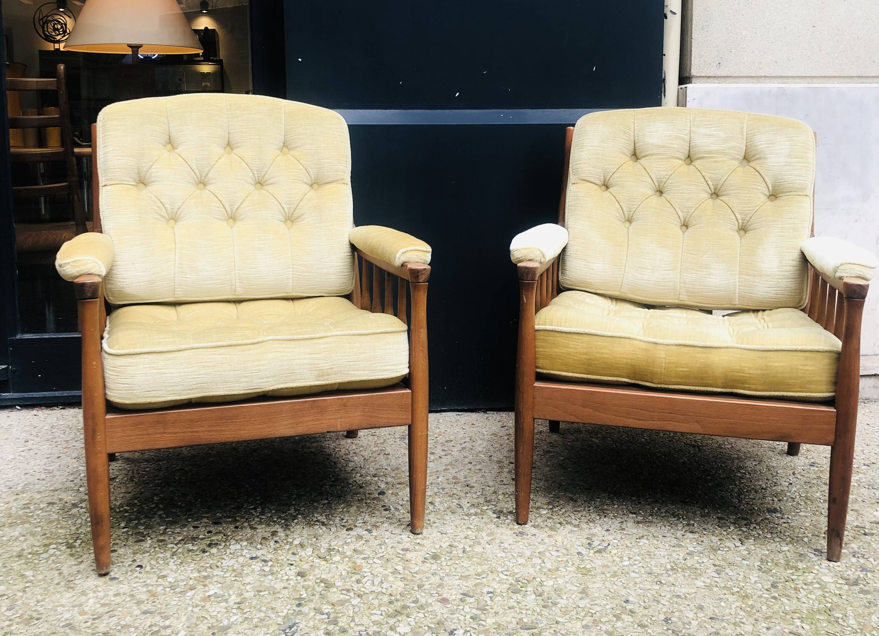 Pair of Scandinavian armchairs