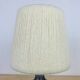 50s ceramic lamp, wool lampshade