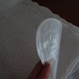 Oilcloth 260 x 150 white flower patterns