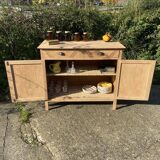 Parisian sideboard in raw wood
