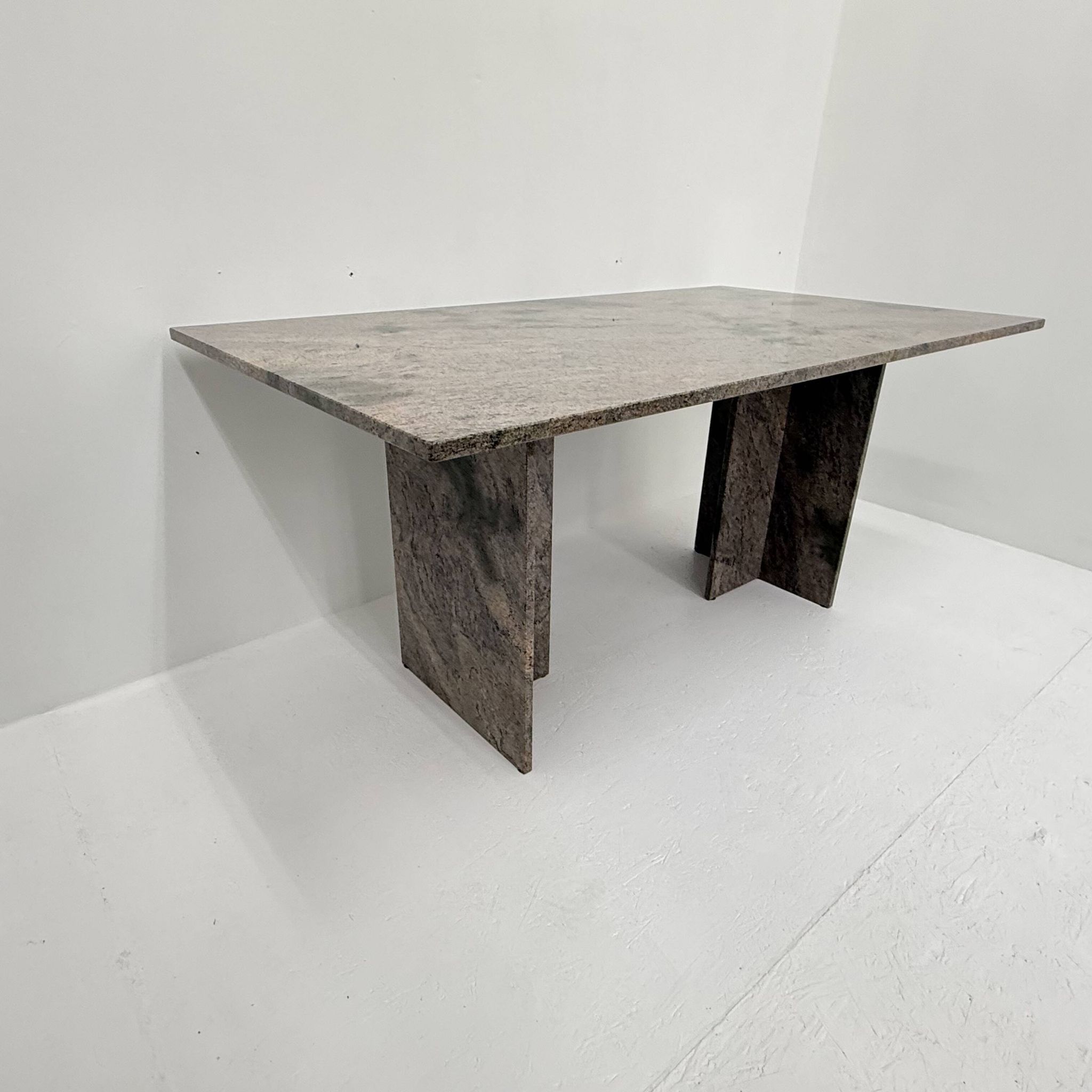 Mid-century modern granite dining table , 1970s