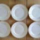 6 Assiettes plates liserés dorés Moulin des Loups Vintage
