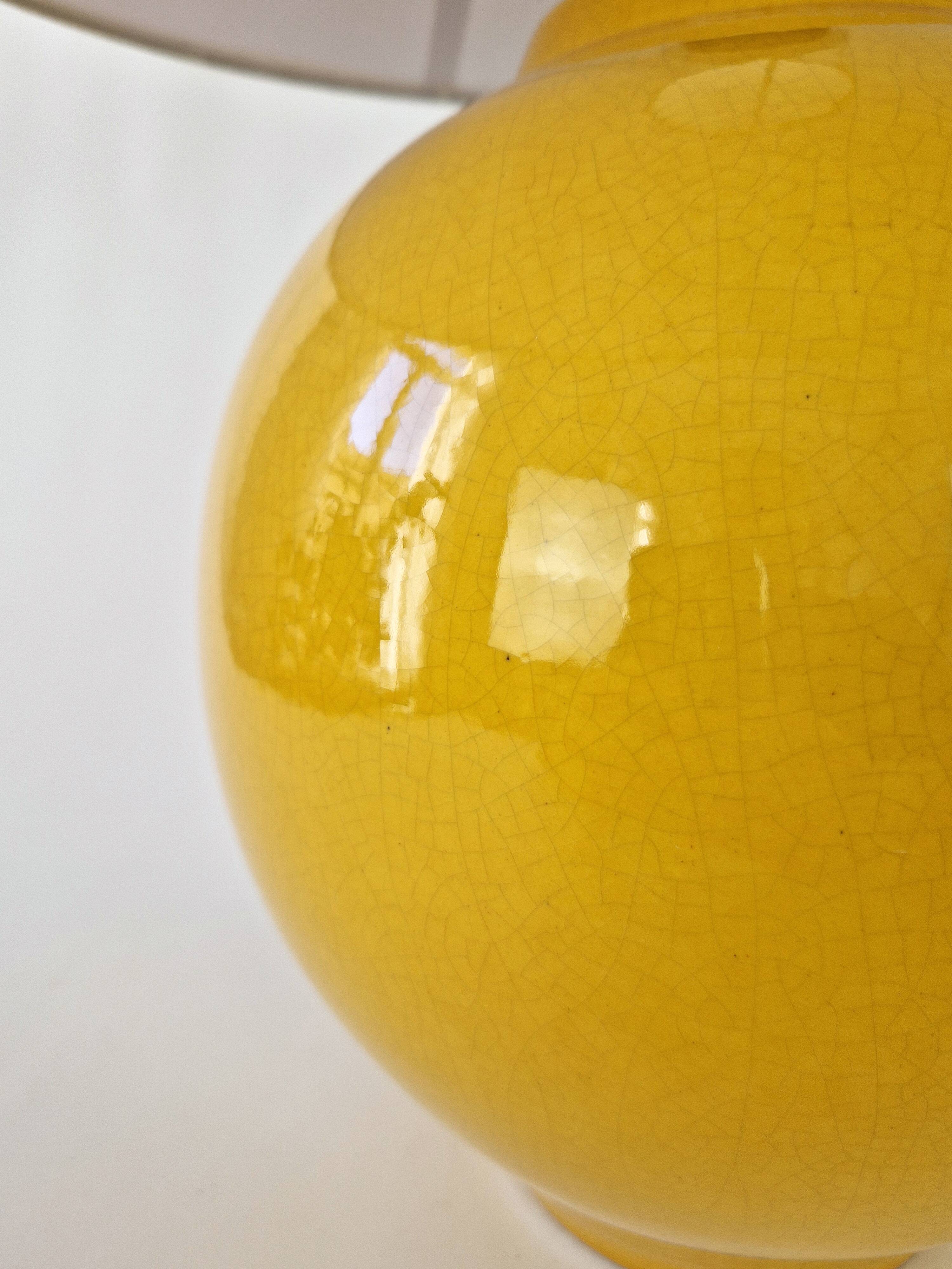 Vintage ceramic lamp Kostka 1980