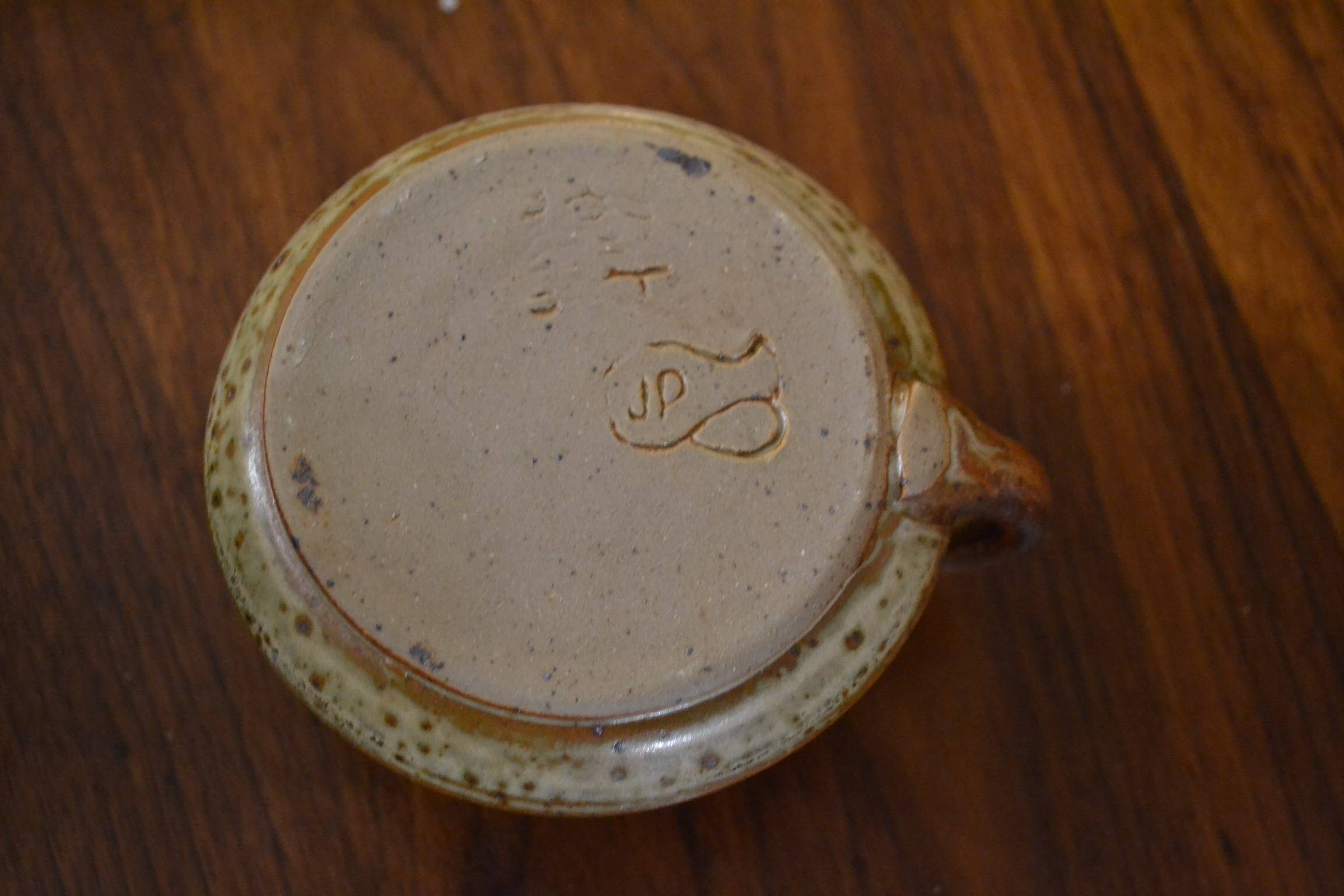 Stoneware candlestick