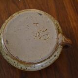 Stoneware candlestick