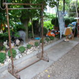 Wrought iron cloakroom