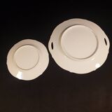 Porcelain presentation dish and its plate