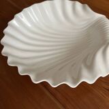 Large shell-shaped dish – white porcelain – Width 31 cm
