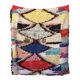 Moroccan carpet Boucherouite colored - 137 x 154 cm