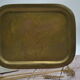 Vintage golden brass serving tray
