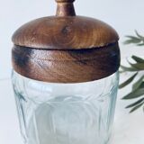 Old glass and wood candy maker