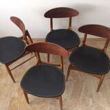 4 Scandinavian chairs 1950