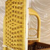 Rattan bread bin 1960