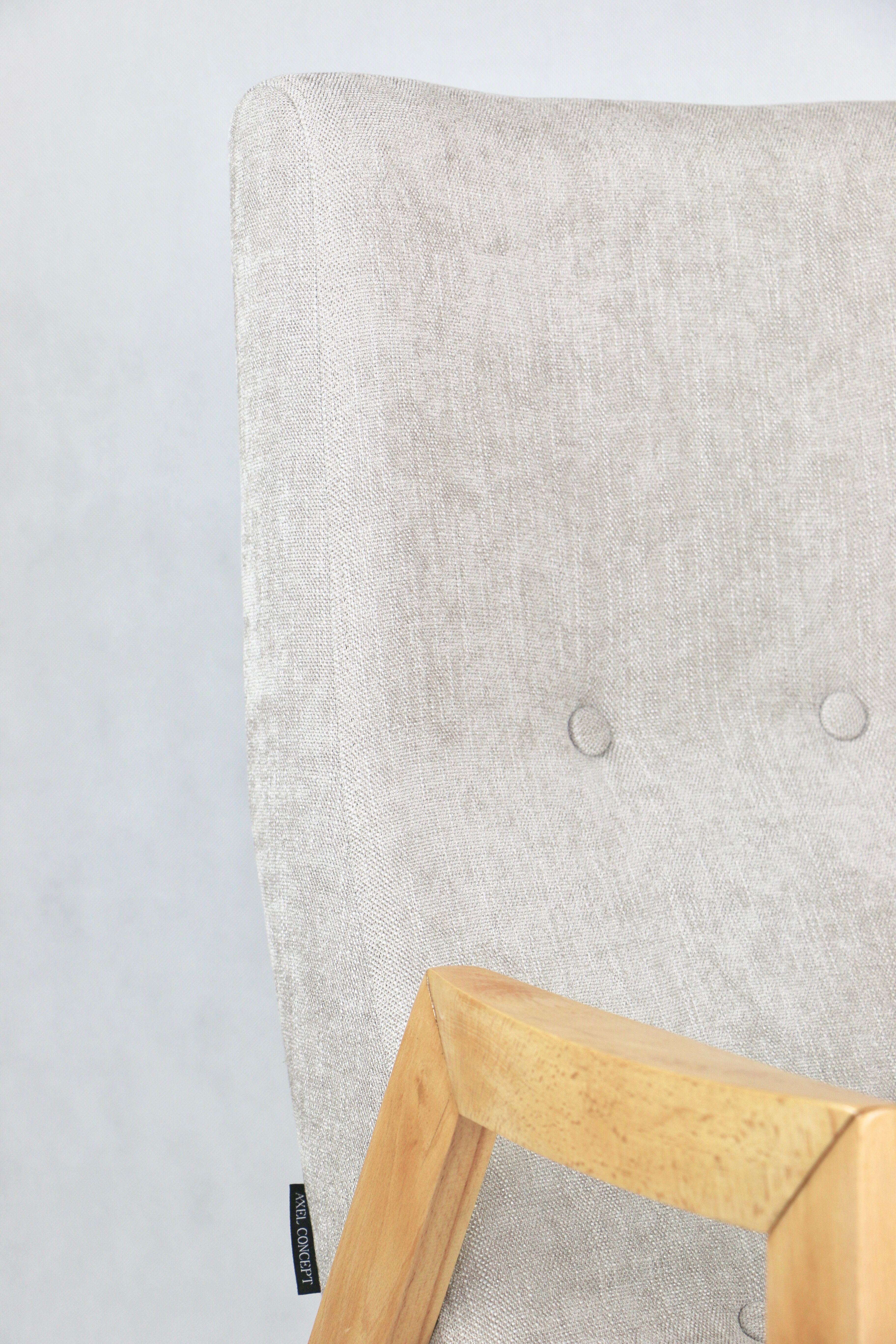 Beige danubio vintage design chair, 1970s