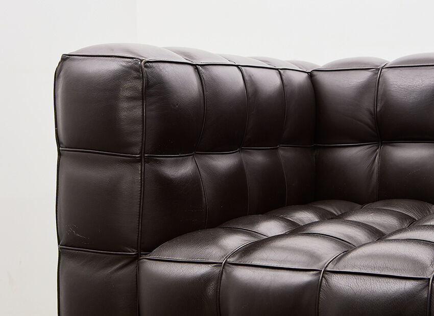 Josef Hoffman pair of Kubus lounge chairs for Wittmann Austria 1910/2011