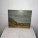 Tableau peinture huile sur carton bord de mer