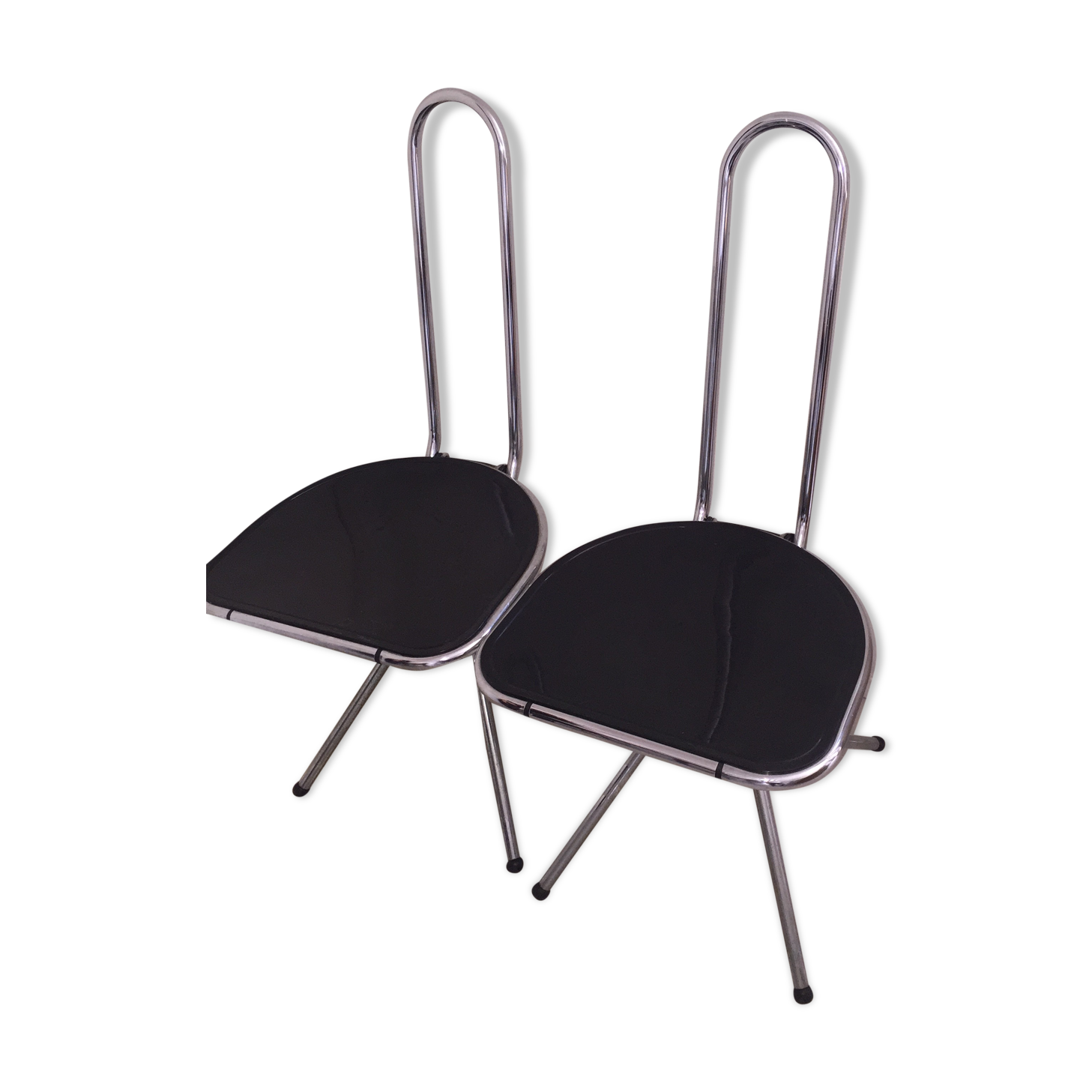 Pair of folding chairs by Niels Grammelaard