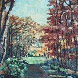 Oil painting - landscape by H. Guignabaudet