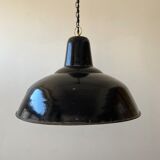Old industrial suspension enamelled 40 cm