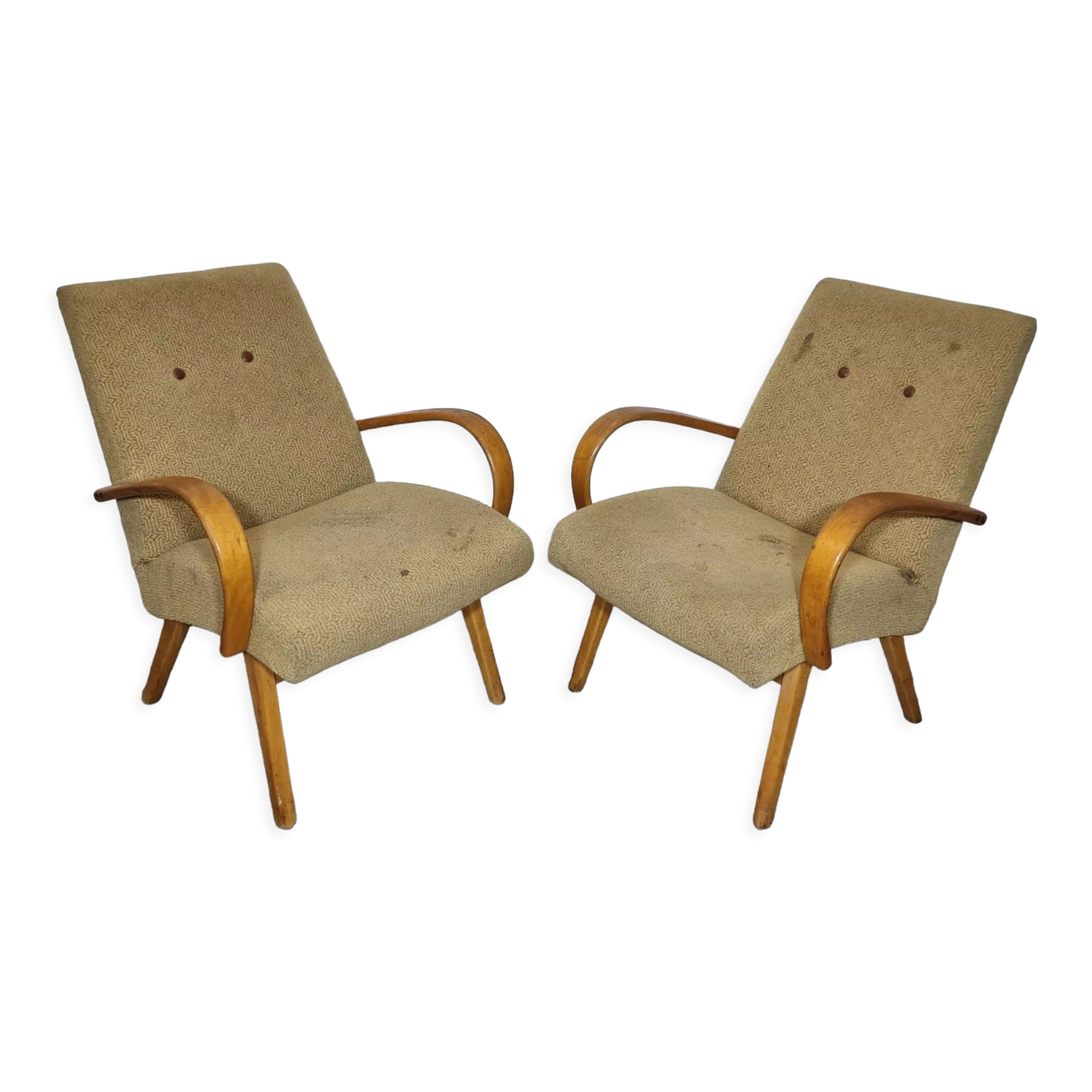 Armchairs by Jaroslav Smidek