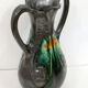Amphora vase in metallic stoneware