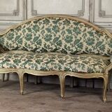 Painted and gilded wooden bench, Venice, 18th century