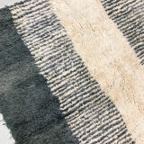 Moroccan Berber rug Boujaad ecru with gray patterns 236x170cm