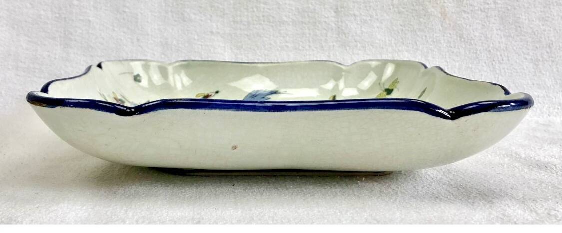 Antique hollow dish Gien cornucopia 1875/1935